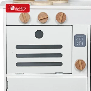 On Sale Kids White Wooden Pretend Play Kitchen Toy Set with 7 Accessories W10C728
